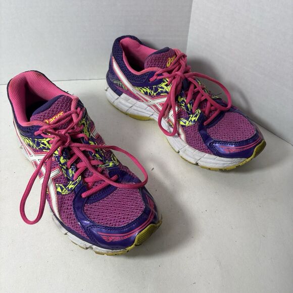 Asics‎ Sneakers Womens Size 10 Gel Excite 3 T5B9Q Pink Purple Run Walk D1 - Picture 1 of 10